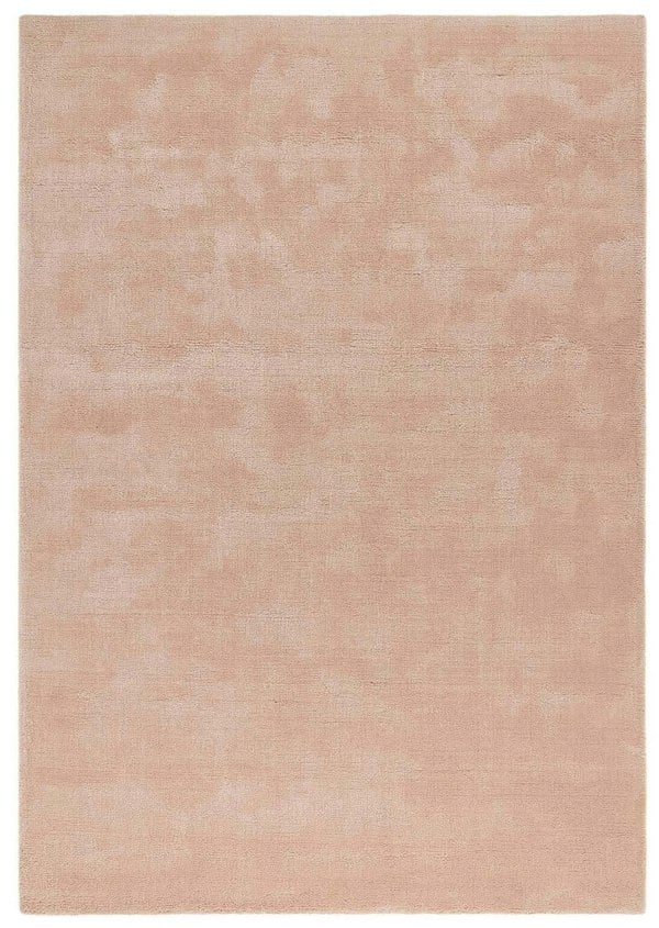 Hush Solid Coral Pink Luxury Rug – The Rugs