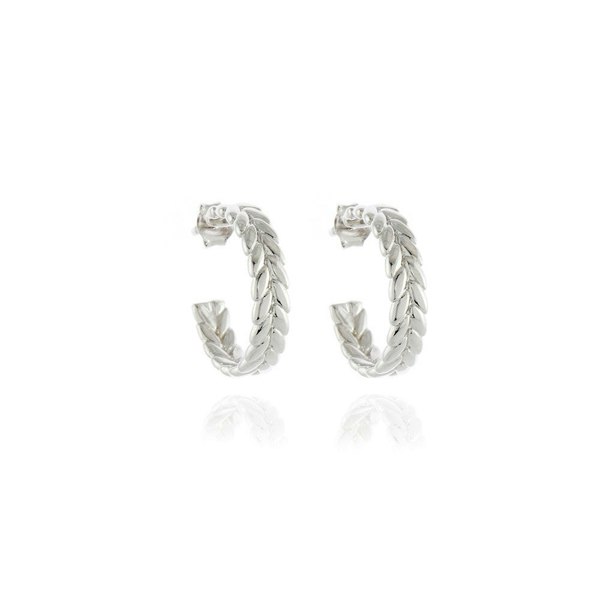 Cachet London Oletta Silver Hoop Earrings