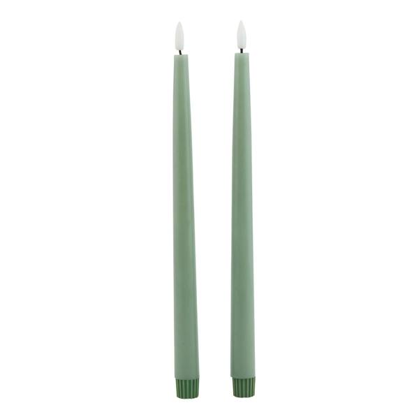Hill Interiors Luxe Collection Electric Candle (Pack of 2) - Sage - 
