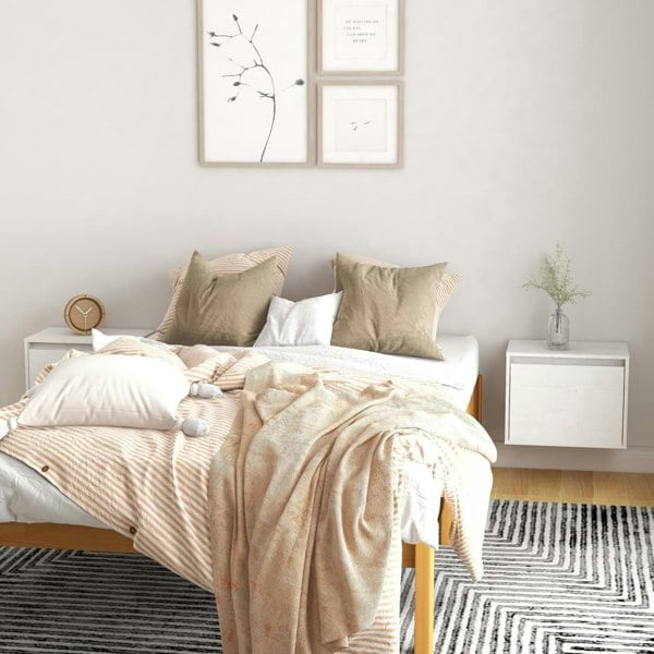 Berkfield Wall Cabinets 2 pcs White 45x30x35 cm Solid Pinewood