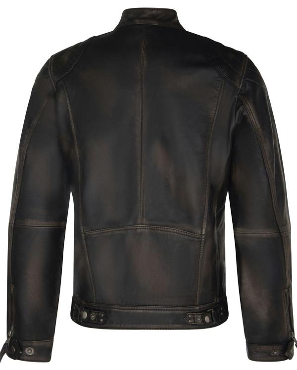 Infinity Leather Mens Moto Leather Biker Jacket-Taiwan