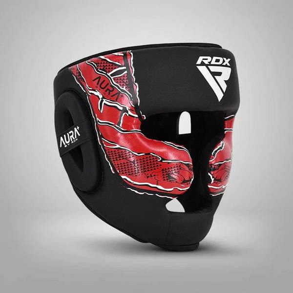 RDX Sports HEAD GUARD NEW AURA F17 BLACK RED