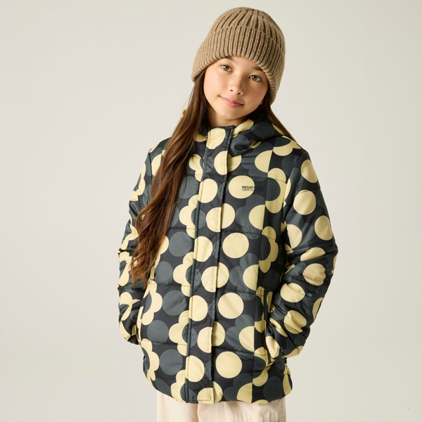 Regatta Girls Orla Kiely Plain Padded Jacket - Black