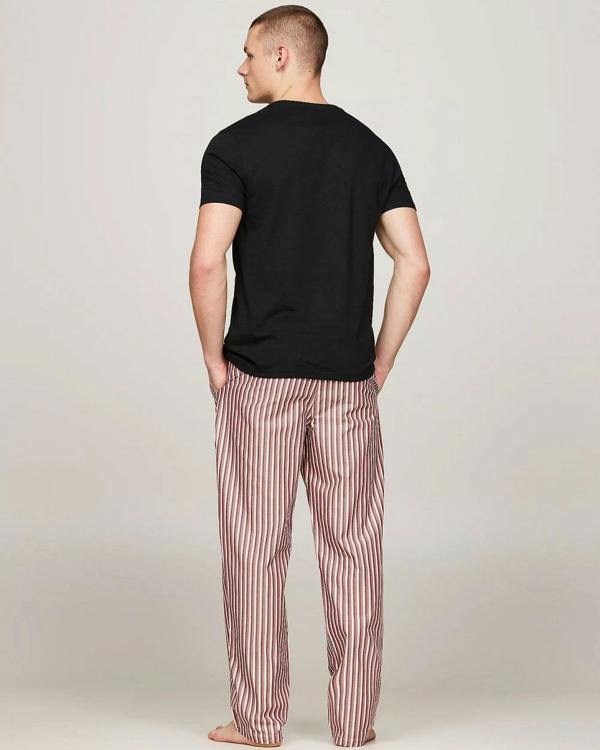 Tommy Hilfiger 3 Pack Mens T-Shirts - Black/Black/Black - CHO - Designer Mens Short Sleeve T-Shirts & Tops