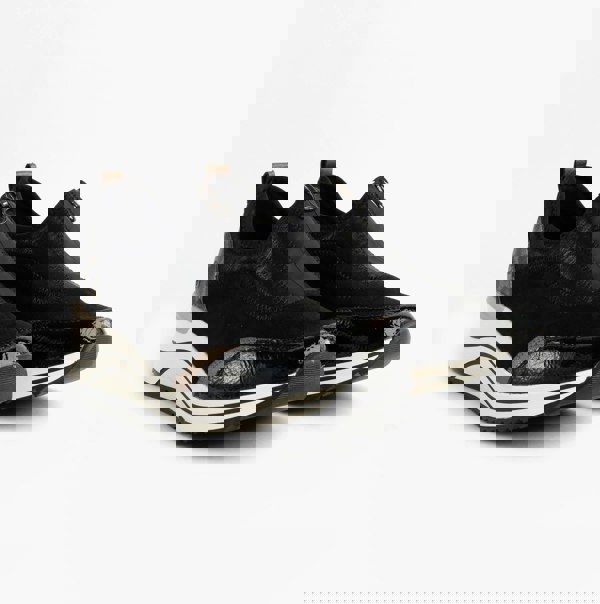 Remonte D0T08-02 Womens Front Zip Wedge Trainer - Black