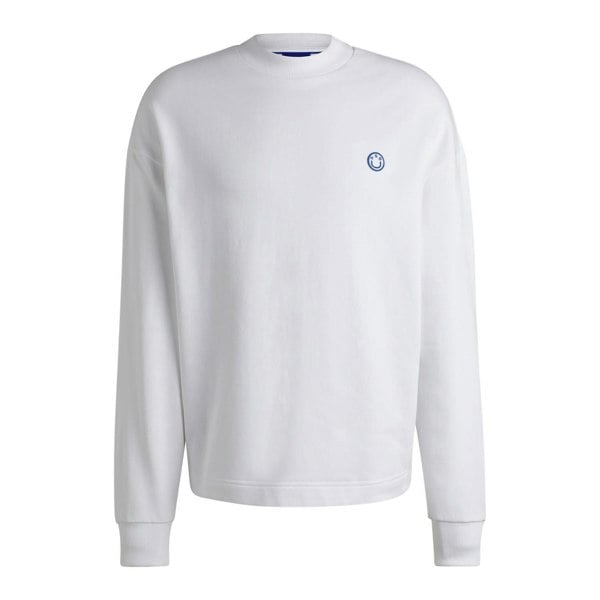 Hugo Mens Ninnyo Crew Neck Sweatshirt - White
