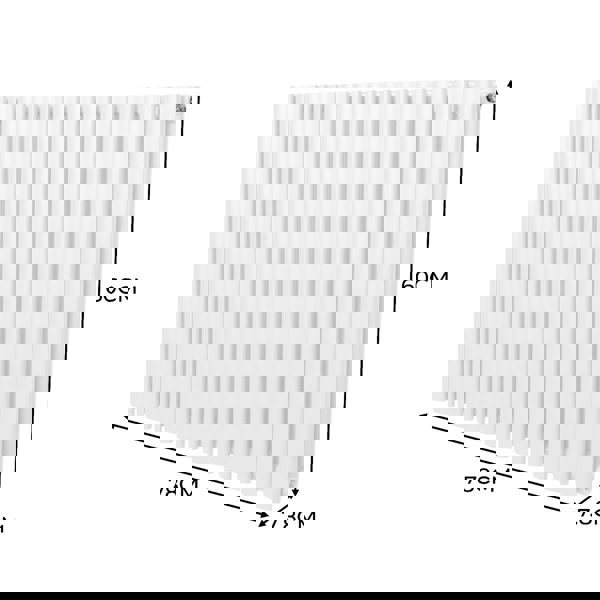 Monstershop Oval Column Radiator – 600mm x 780mm – White