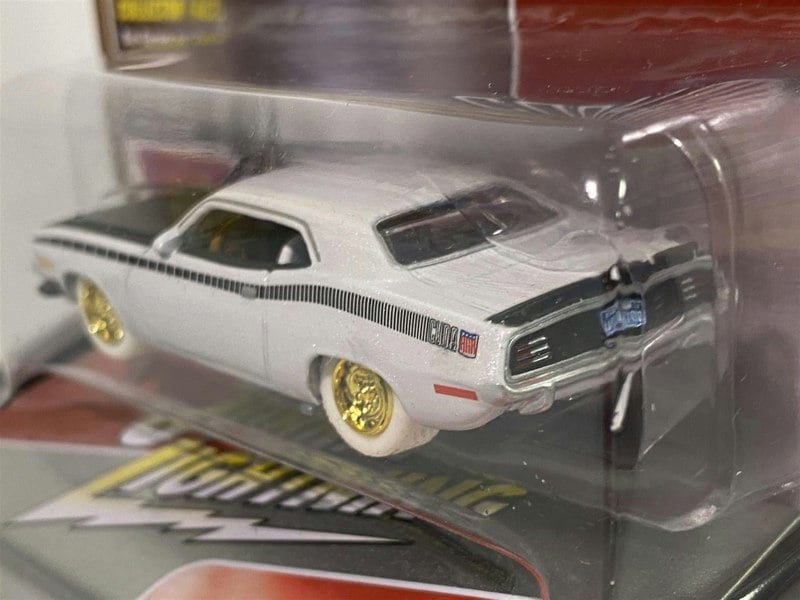 rare 1970 plymouth aar cuda tin box white lightning jlct005