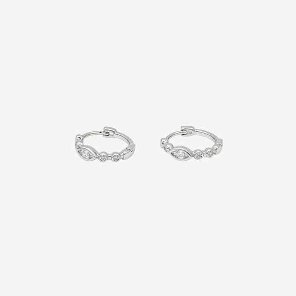 Uchi & Soto Enso Stone Huggie Hoop Earrings