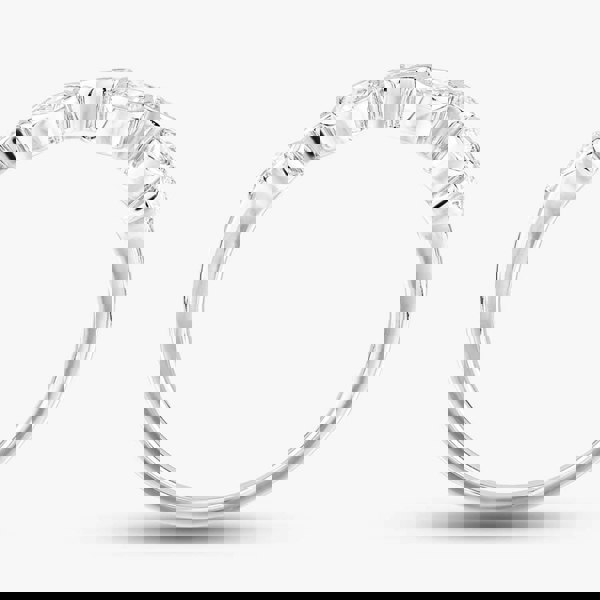 T. H. Baker 18ct White Gold 0.66ct Brilliant Cut Diamond Half Eternity Ring R24183GW18DD