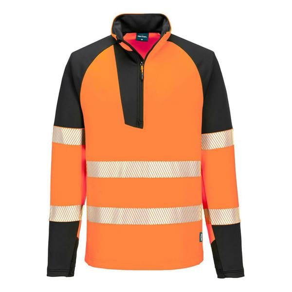 PW3 Hi-Vis 1/4 Zip Sweatshirt Portwest