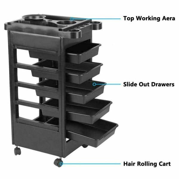 HYGRAD BUILT TO SURVIVE Multi purpose Storage trolley for Hairdressers Nail Salon Tattoo artist Spa UK