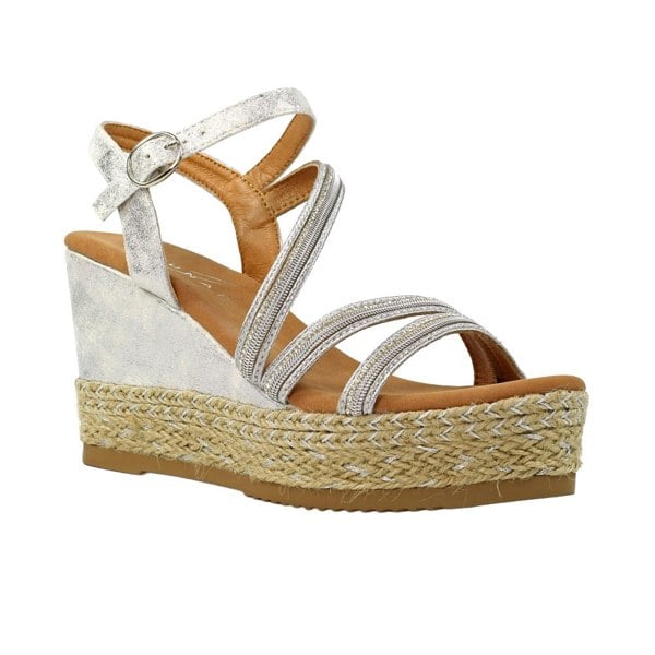 Lunar Womens/Ladies Fern Sandals - Silver