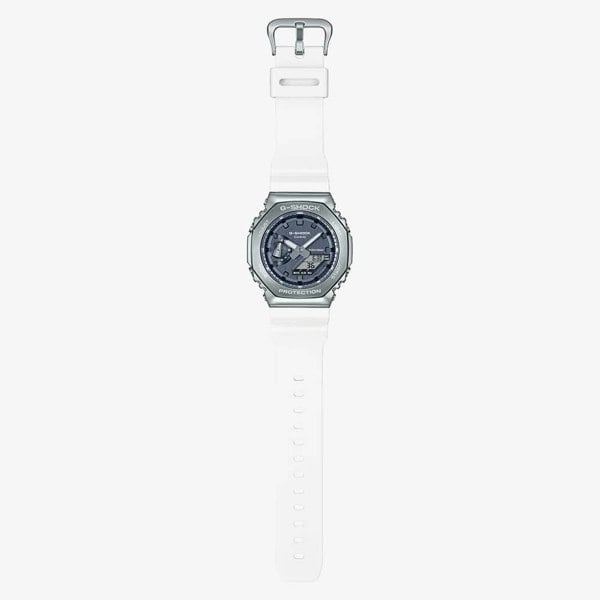Casio G-Shock Precious Heart White Rubber Strap Watch GM-2100WS-7AER