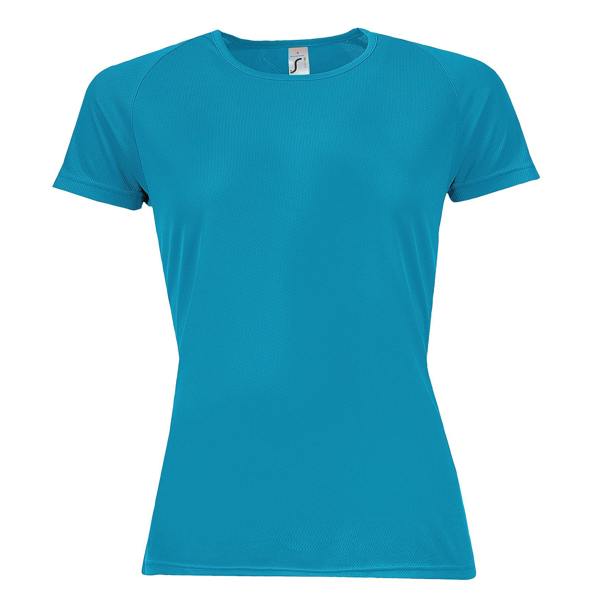 SOLS Womens/Ladies Sporty Short Sleeve T-Shirt - Aqua