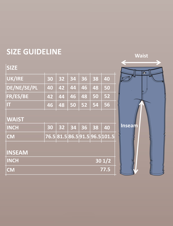 ENORSIA Mens Blue Regular Fit Utility Jeans