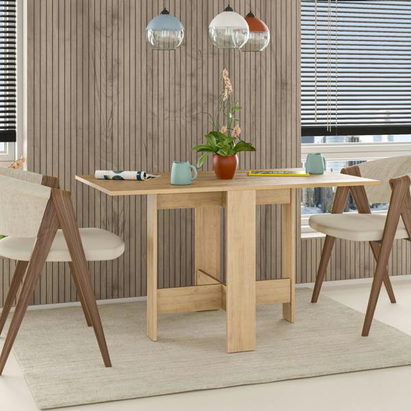 Decortie Artemio Modern Dining Table Multipurpose Oak W 130cm
