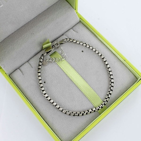 Mens Large Box Chain Bracelet - Reeves & Reeves