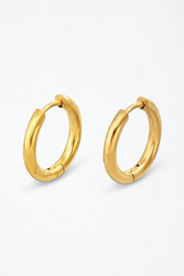 Serla Gold Hoop Earrings