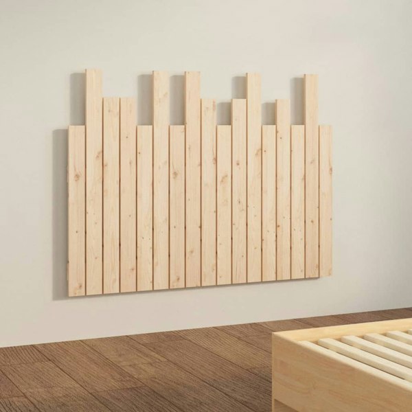Berkfield Wall Headboard 108x3x80 cm Solid Wood Pine