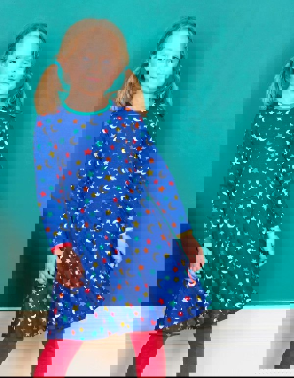 Organic Star Print Skater Dress - Toby Tiger UK Retail