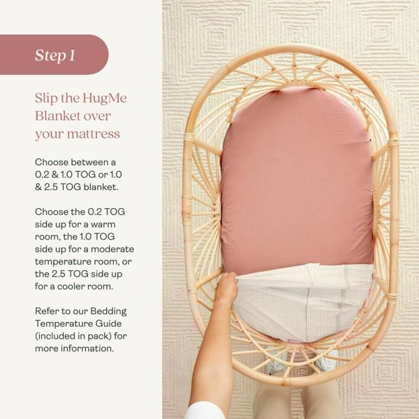 ergoPouch - Organic Untuckable Safer Sleep Crib HugMe Blanket - All Year / Winter HugMe Blanket - 1.0 / 2.5TOG