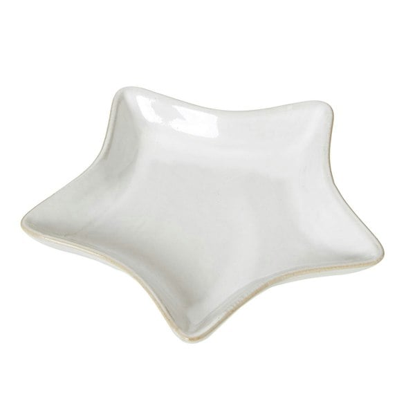 Hill Interiors Star Ceramic Dish - White