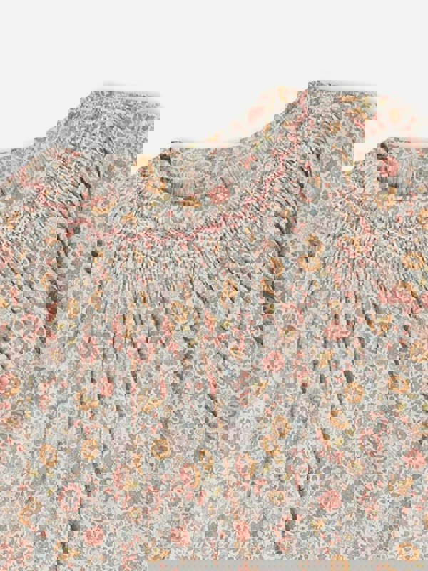 Bonpoint Baby Girls Griotte Smocked Blouse in Multicolour