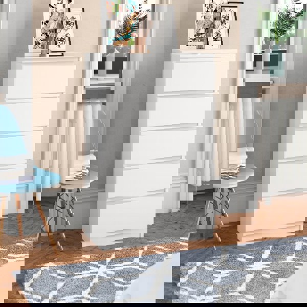 Carlton 5 Drawer Cabinet in Matt White