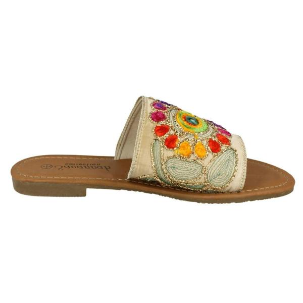 Savannah Ladies Savannah Flat Stitched Vamp Mules