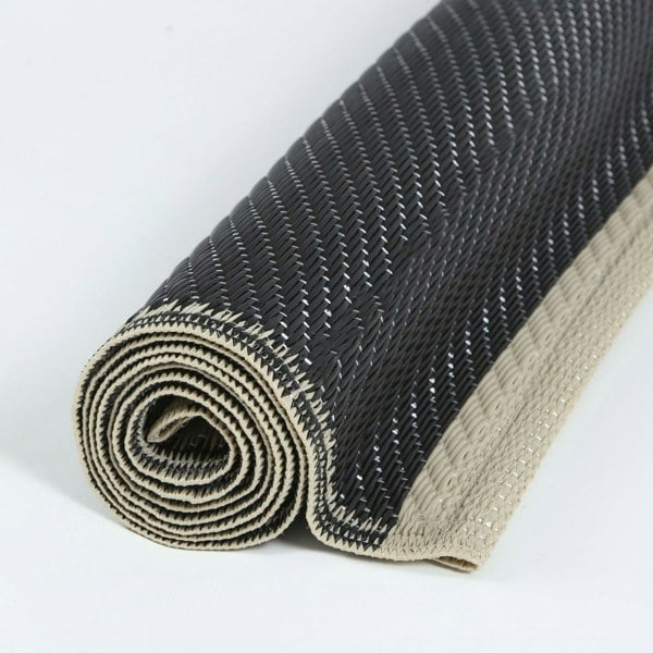 Urban Outdoor Rug Black & Beige | Geometric Design |The Rugs