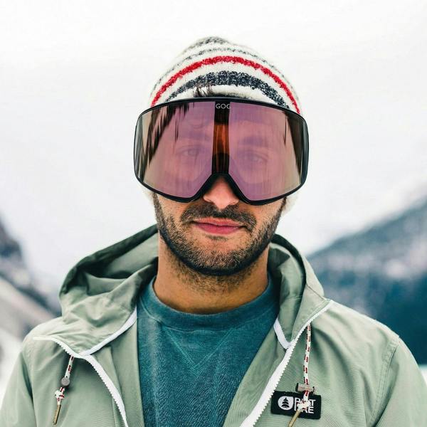 GOG Eyewear Unisex Peak UV400 Ski Snowboard Goggles with HDX Contrast Anti-Fog Mirror Lens