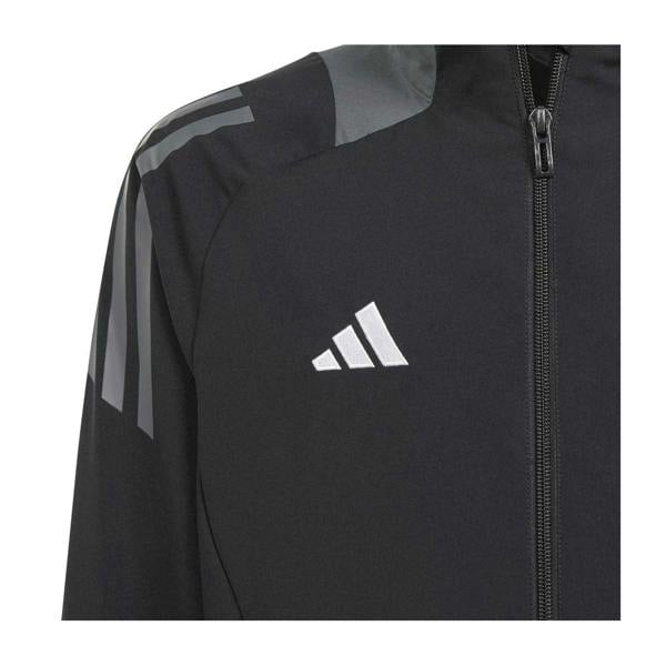 Adidas Childrens/Kids Tiro 24 Raglan Track Jacket - Black/Dark Grey - 