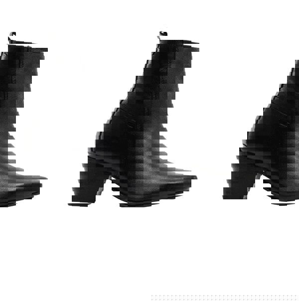 Club Cubano LENNON Mens Leather Winklepicker Cuban Heel Boots Black
