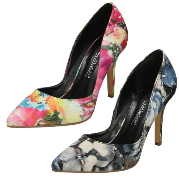 Anne Michelle Ladies Anne Michelle Pointed Toe Court Shoes