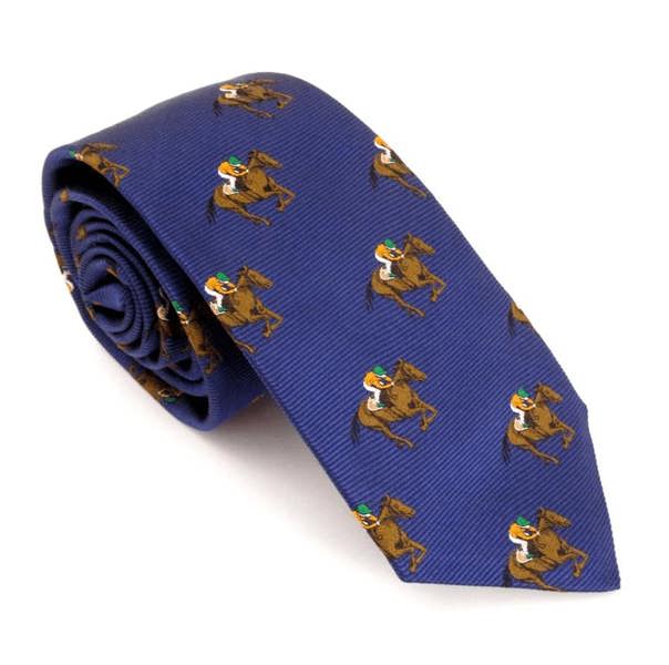 Horse Racing Silk Neck-Tie by Van Buck - Claudio Lugli Shirts