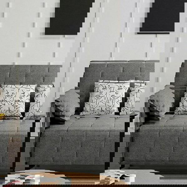 Weilai Concept Kiro Sofa Bed Two Seater Sofa Bed, Linen