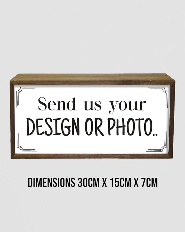 Personalised Photo Light Box. Custom LED Sign with Your Picture