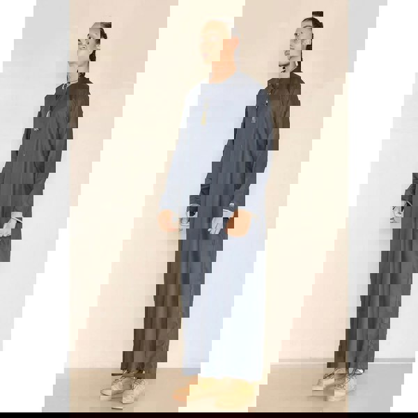 110_thobe_Grey_L - 56, 110_thobe_Grey_M - 54, 110_thobe_Grey_S - 52, 110_thobe_Grey_XL - 58, 110_thobe_Grey_XXL - 60