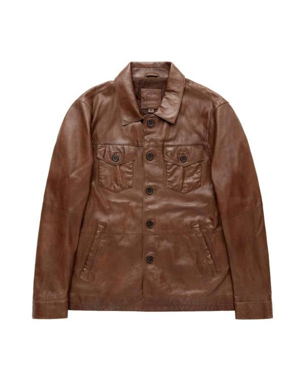 Gabicci AGABJ05 Leather Sam Jacket DESERT