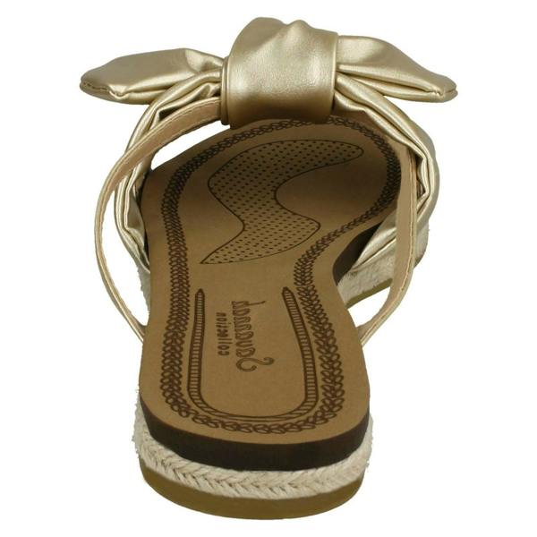 Savannah Ladies Savannah Flat Rope Edged Mules