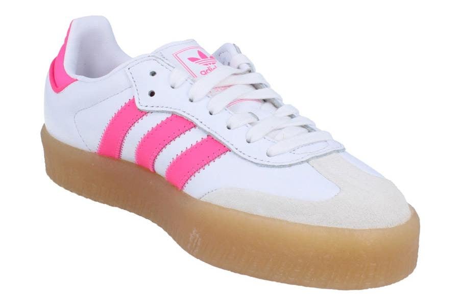 Adidas Originals Sambae Womens Trainers Sneakers  JS3940 - White Off White Pink JS3940 - Photo 3