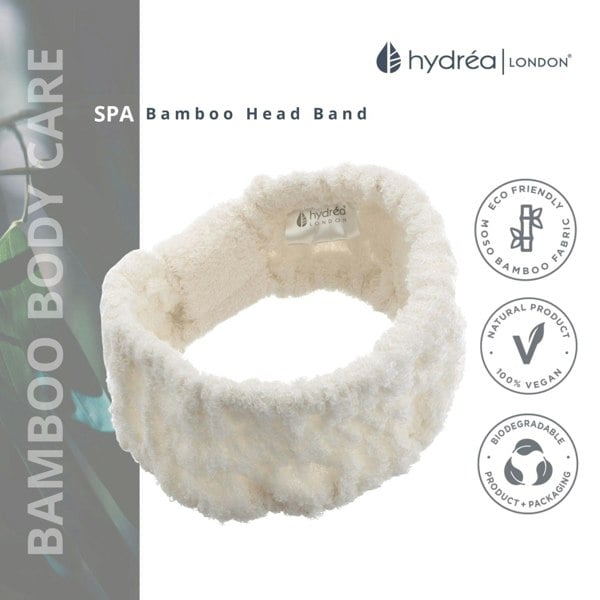 Hydréa London Eco-Friendly Bamboo & Cotton Spa Head Band