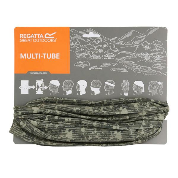 Regatta Unisex Adult Multitube II Camo Scarf - Dark Khaki/Light Sage - 