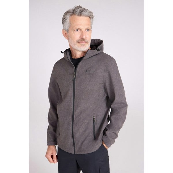 Mountain Warehouse Mens Reykjavik Softshell Windproof Jacket - Dark Brown