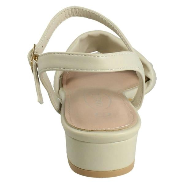 Spot On Ladies Spot On Low Heel Casual Buckle Fastening Sandals F12113