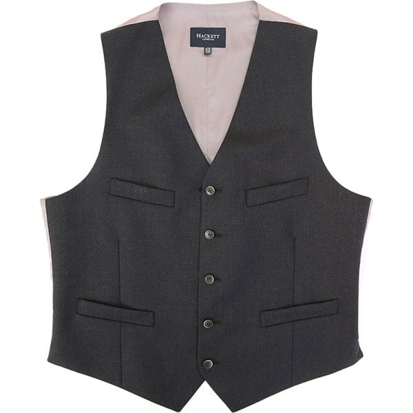 Hackett London Mens Waistcoat in Charcoal