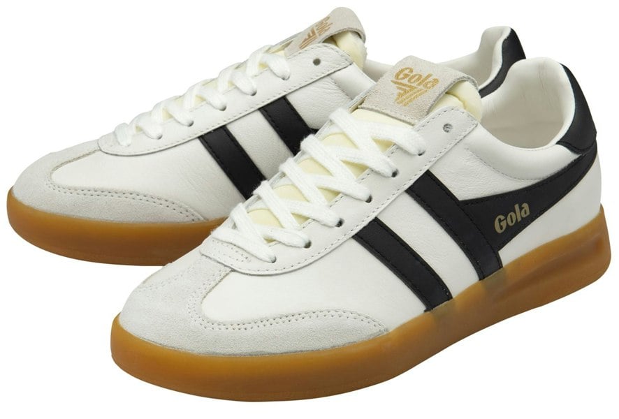 Gola Cyclone Leather Women's White/Black/Gum Trainers