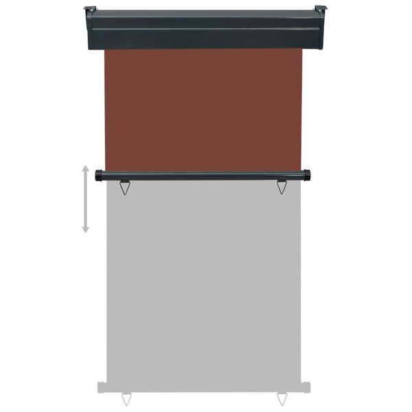 Berkfield Balcony Side Awning 105x250 cm Brown