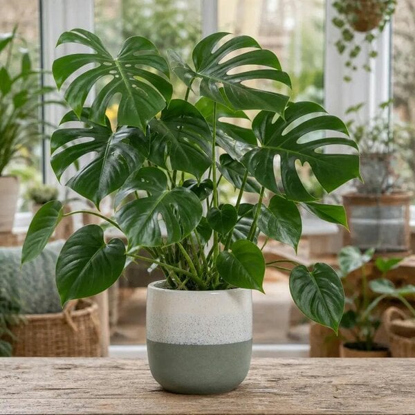 Monstera Deliciosa Cheese Plant – Large Split Leaf Tropical Evergreen Indoor Houseplant